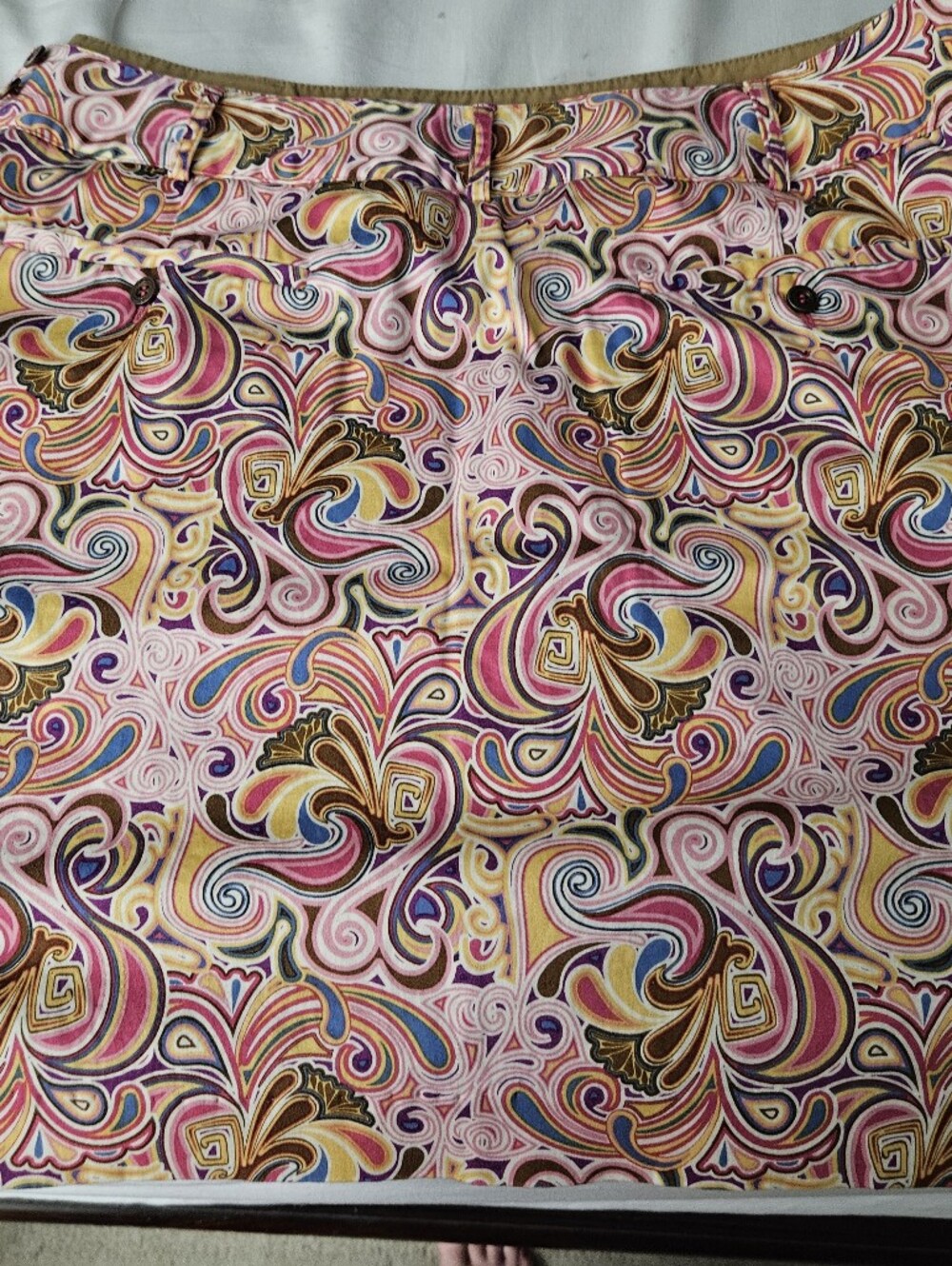 Sport Haley Multicolor Paisley Mini Skirt - Pink, Gold, Blue & Brown